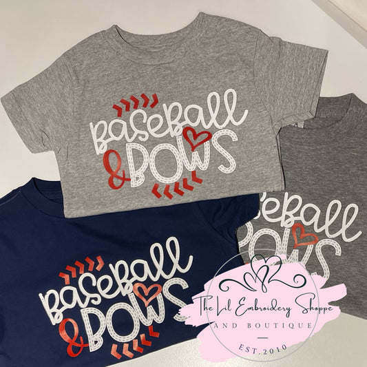 BASEBALL & BOWS TEE