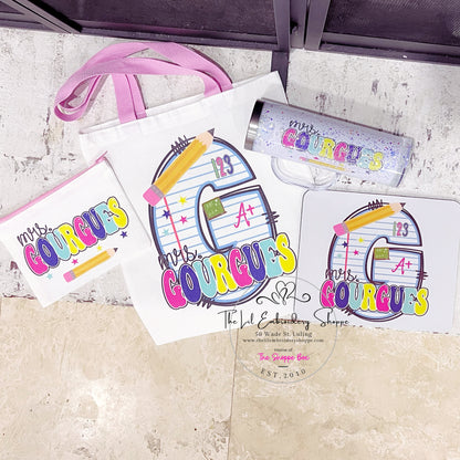 TEACHER BUNDLE - 3 PC SET - TOTES & TUMBLER