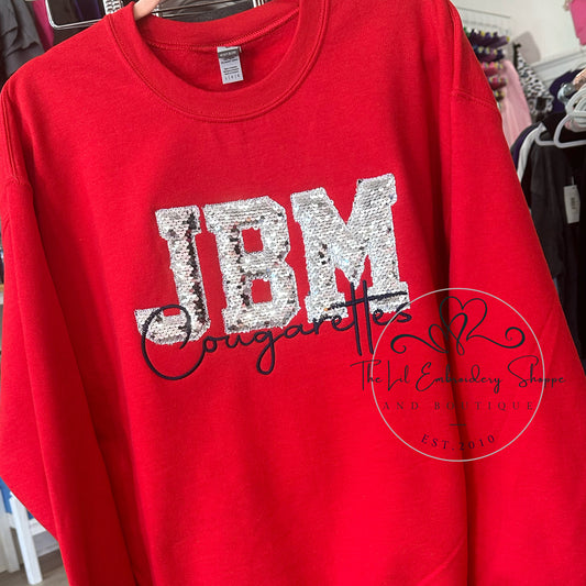 JBM {sequin applique} COUGARETTE SWEATSHIRT