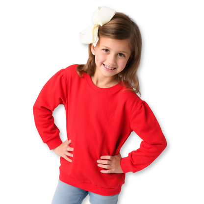 PUFF SLEEVE SWEATSHIRT