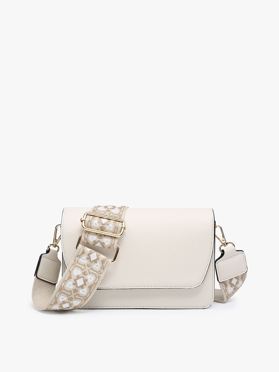 NOAH CROSSBODY W/ GUITAR STRAP: BLUSH