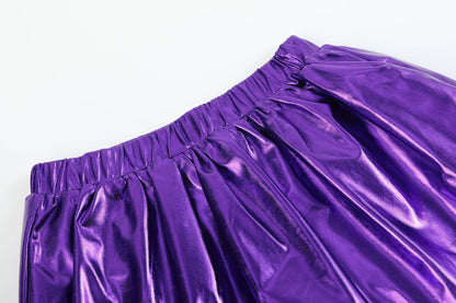 PURPLE & GOLD SKORT