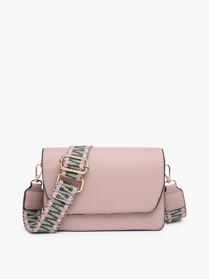 NOAH CROSSBODY W/ GUITAR STRAP: BLUSH