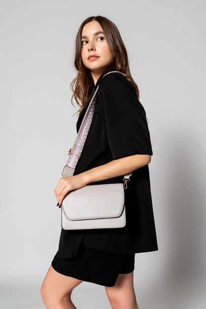 NOAH CROSSBODY W/ GUITAR STRAP: BLUSH