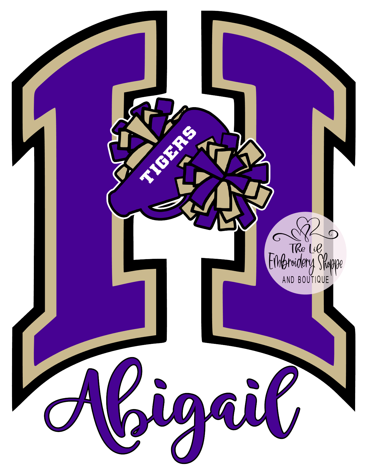 HAHNVILLE CHEERLEADER GARDEN FLAG