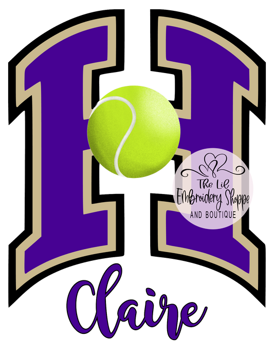 HAHNVILLE TENNIS GARDEN FLAG