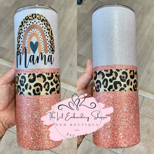 MAMA SUBLIMATED TUMBLED - GLITTERED