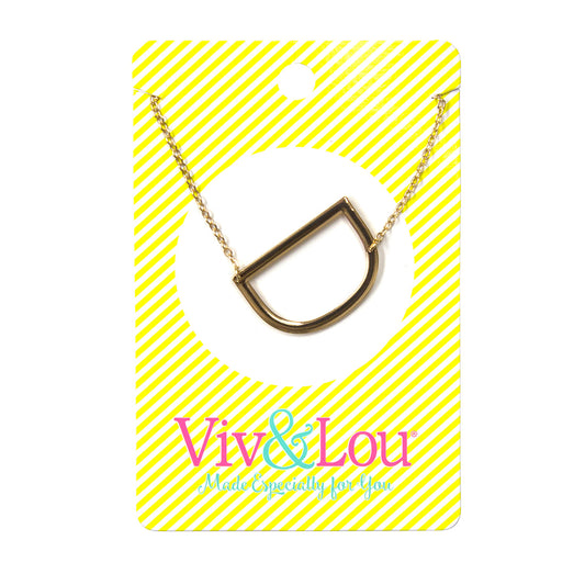 GOLD INITIAL NECKLACE