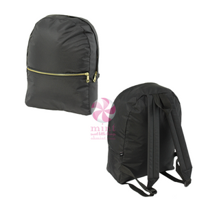 BLACK BRASS MEDIUM BACKPACK