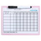 Pink - Kids Medicine Magnetic Refrigerator Chart with Marker
