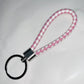 BRAIDED LEATHER KEYCHAIN