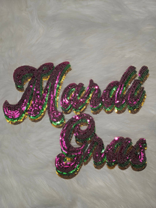MARDI GRAS SEQUIN PATCH