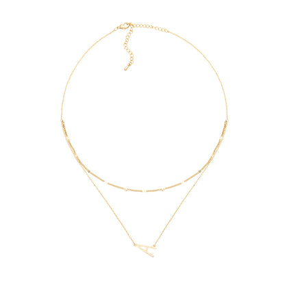 GOLD DOUBLE CHAIN NECKLACE