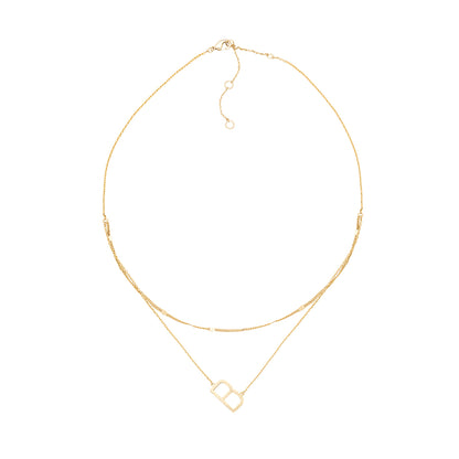 GOLD DOUBLE CHAIN NECKLACE