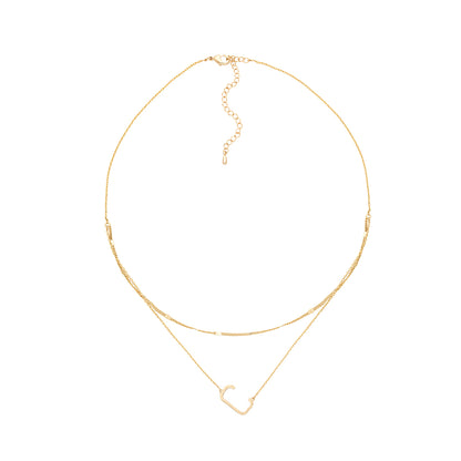 GOLD DOUBLE CHAIN NECKLACE