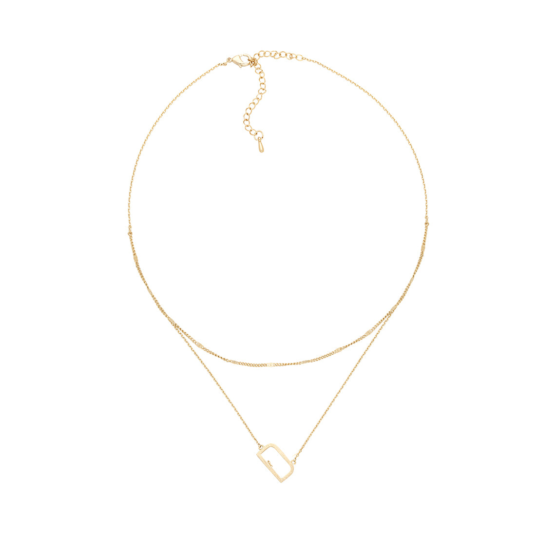 GOLD DOUBLE CHAIN NECKLACE