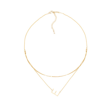 GOLD DOUBLE CHAIN NECKLACE