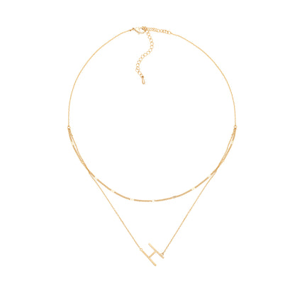 GOLD DOUBLE CHAIN NECKLACE