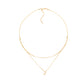 GOLD DOUBLE CHAIN NECKLACE
