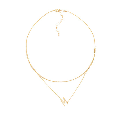 GOLD DOUBLE CHAIN NECKLACE