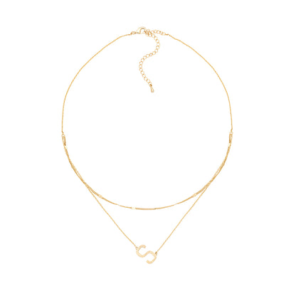 GOLD DOUBLE CHAIN NECKLACE