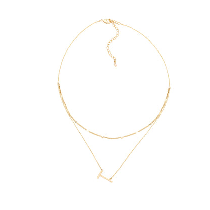 GOLD DOUBLE CHAIN NECKLACE