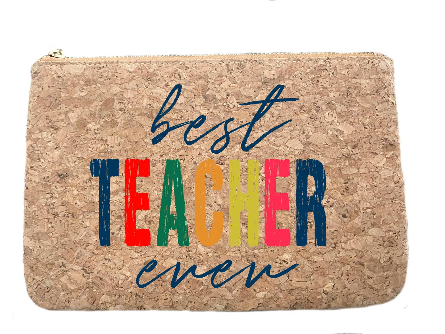 Best Teacher Ever Cork Bag