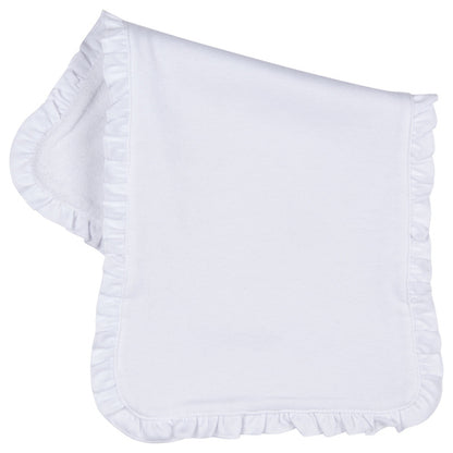 RUFFLE BURP CLOTH