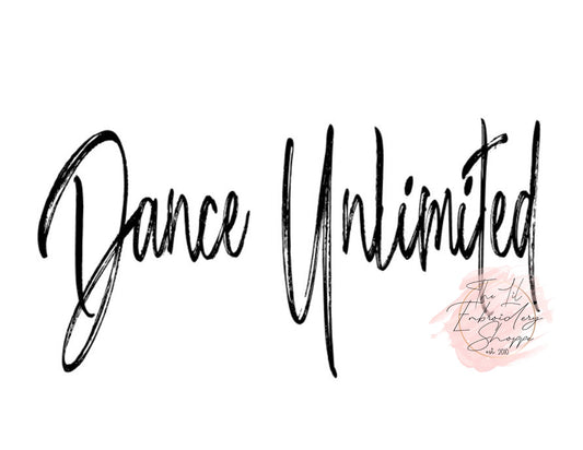 DISTRESSED DANCE UNLIMITED {upper} - SUBLIMATED