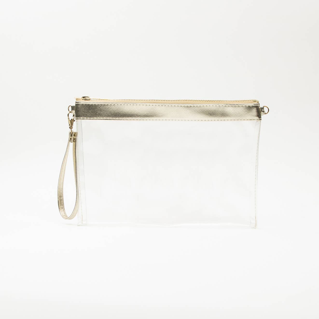 CLEAR TRAVEL BAG: GOLD