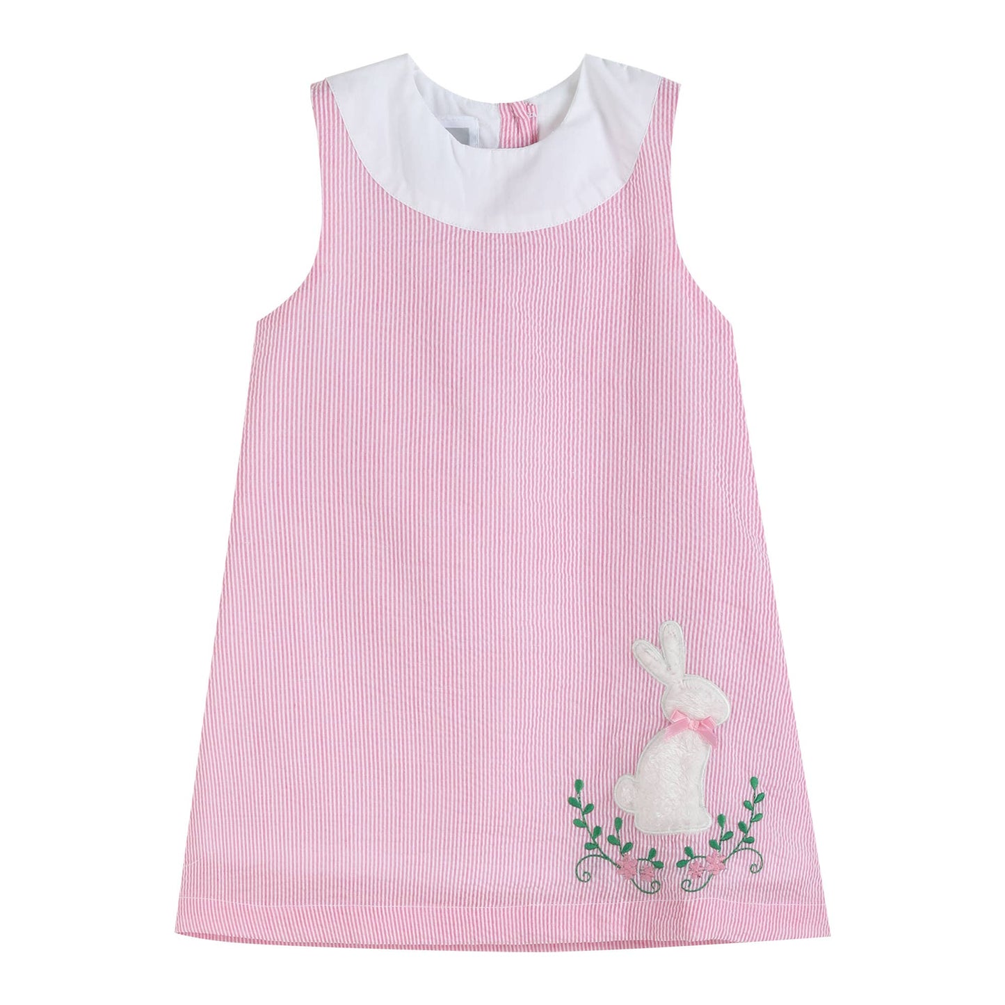 Pink Fuzzy Easter Bunny Swing Dress