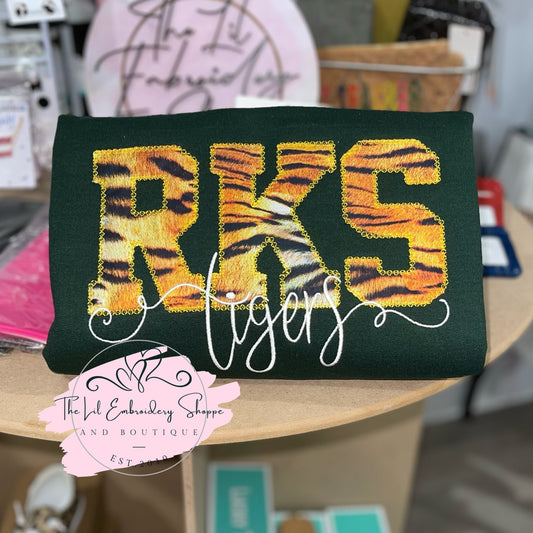 RKS {applique} TIGERS SWEATSHIRT