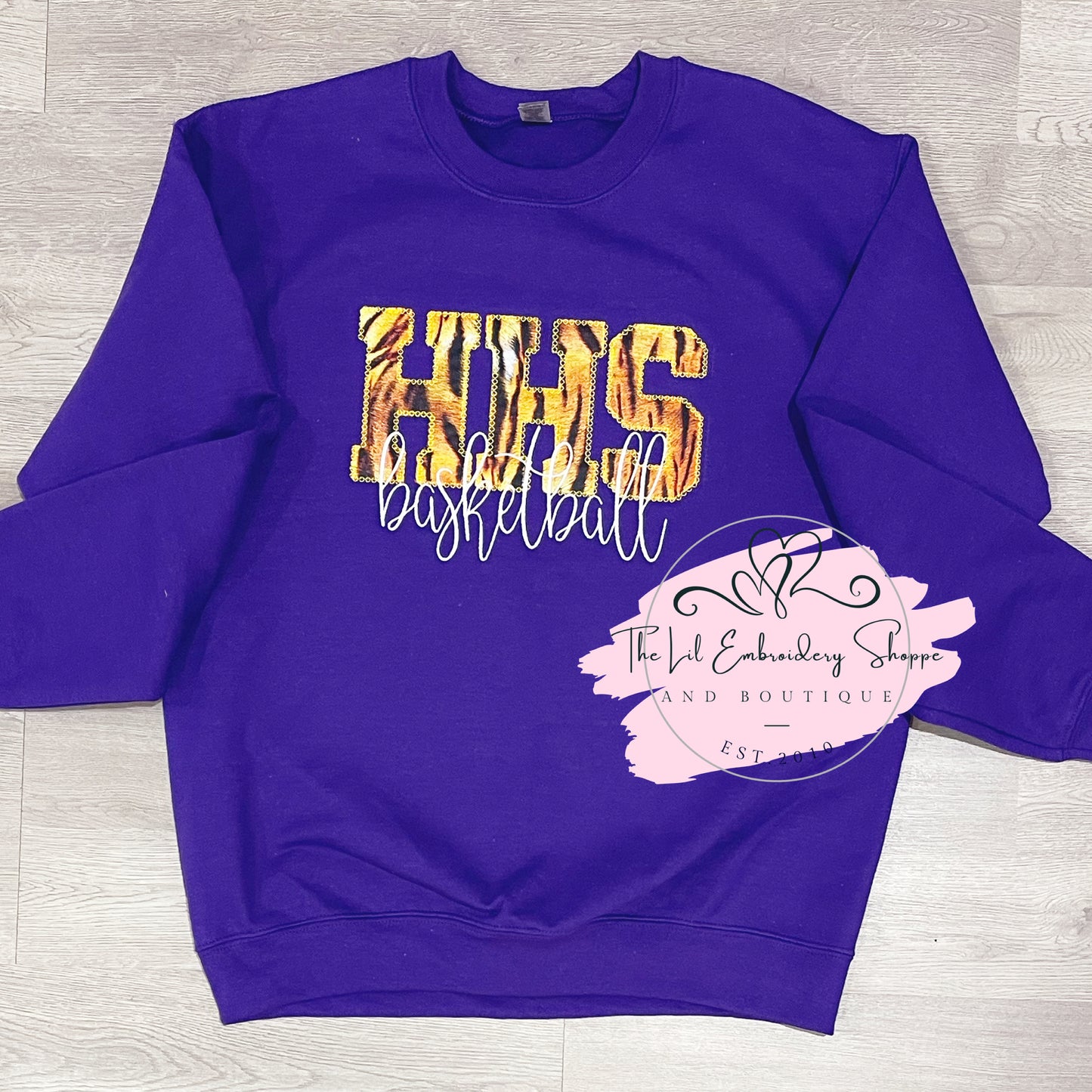 HHS {applique} BASKETBALL SWEATSHIRT