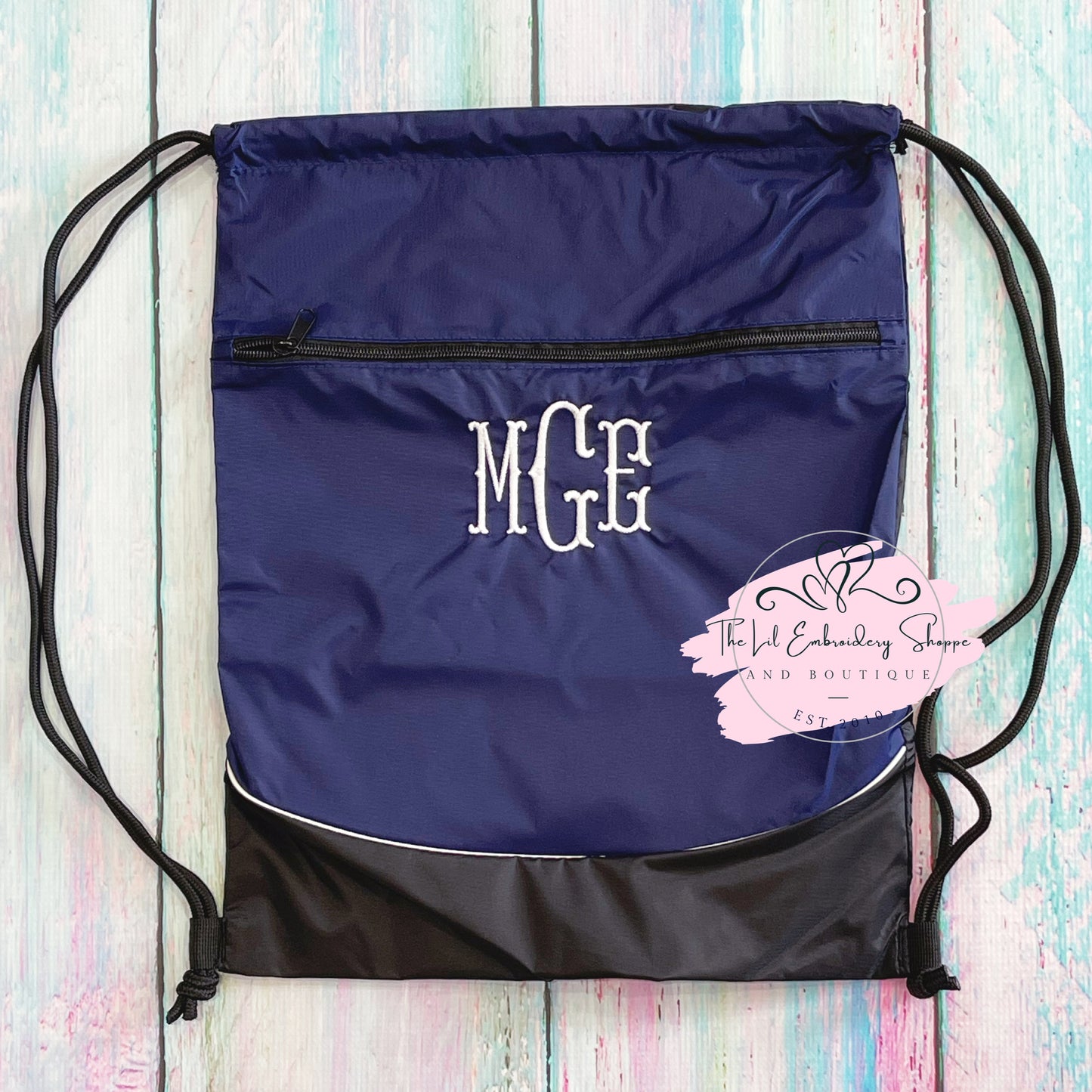 TRI-COLOR DRAWSTRING - NAVY