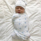 FLEUR DE LIS SWADDLE & HAT