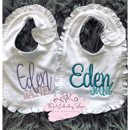RUFFLED BIB