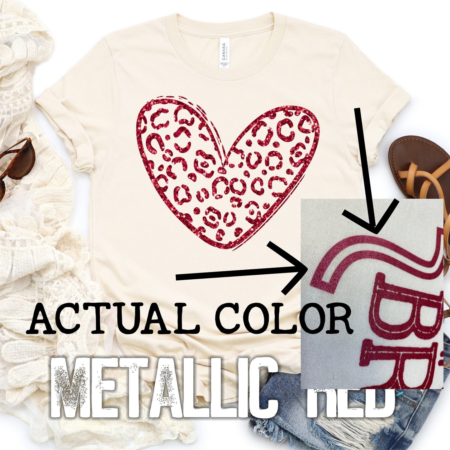 LEOPARD HEART - METALLICS