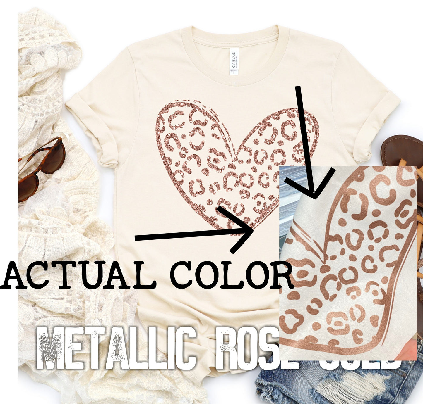 LEOPARD HEART - METALLICS