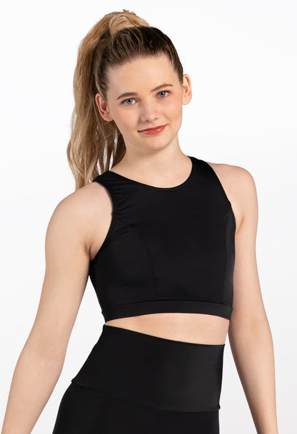 ASYMMETRICAL LADDER CROP TOP