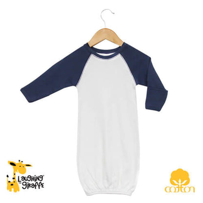 LAUGHING GIRAFFE RAGLAN GOWN