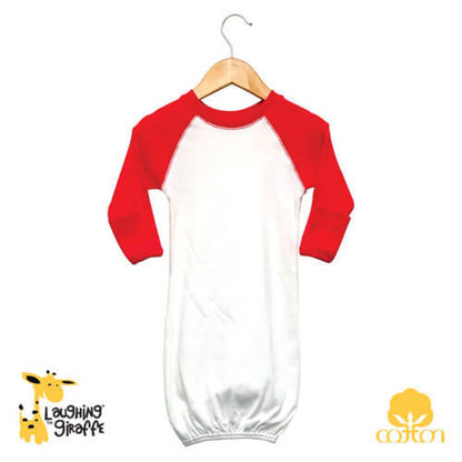 LAUGHING GIRAFFE RAGLAN GOWN