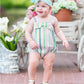 CHARMED STRIPE BOW-FRONT BUBBLE