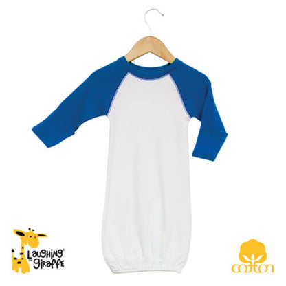 LAUGHING GIRAFFE RAGLAN GOWN